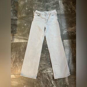 Abercrombie & Fitch Light Gray Straight Leg Jeans